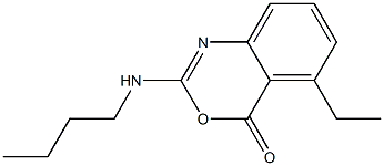 2-Butylamino-5-ethyl-4H-3,1-benzoxazin-4-one Structure