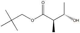 (2R,3S)-2-Methyl-3-hydroxybutyric acid 2,2-dimethylpropyl ester Structure
