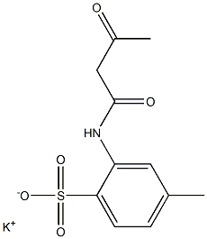 2-(Acetoacetylamino)-4-methylbenzenesulfonic acid potassium salt 구조식 이미지