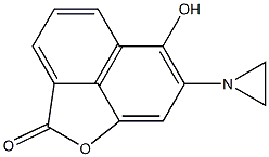 7-(1-Aziridinyl)-6-hydroxy-2H-naphtho[1,8-bc]furan-2-one Structure