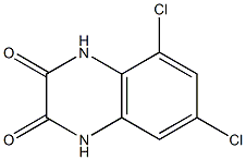 5,7-Dichloroquinoxaline-2,3(1H,4H)-dione Structure