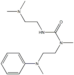 1-(2-Dimethylaminoethyl)-3-methyl-3-[2-(methylphenylamino)ethyl]urea Structure
