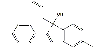 1,2-Bis(4-methylphenyl)-2-hydroxy-4-pentene-1-one Structure