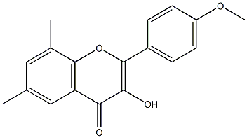 4'-Methoxy-6,8-dimethylflavonol 구조식 이미지