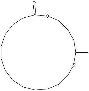 5-Methyl-1-oxa-6-thiacyclononadecan-19-one Structure