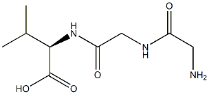 (R)-2-[[[[(Aminomethyl)carbonyl]aminomethyl]carbonyl]amino]-3-methylbutanoic acid 구조식 이미지