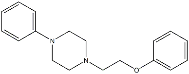 1-Phenyl-4-(2-phenoxyethyl)piperazine 구조식 이미지