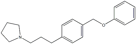 1-[3-[p-(Phenoxymethyl)phenyl]propyl]pyrrolidine Structure