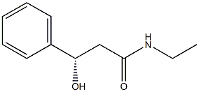 [S,(-)]-N-Ethyl-3-hydroxy-3-phenylpropionamide 구조식 이미지