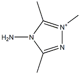 4-Amino-1,3,5-trimethyl-4H-1,2,4-triazol-1-ium Structure