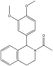 1-(3,4-Dimethoxyphenyl)-2-acetyl-1,2,3,4-tetrahydroisoquinoline Structure