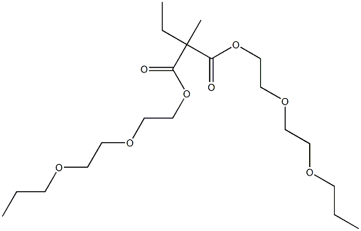 Ethylmethylmalonic acid bis[2-(2-propoxyethoxy)ethyl] ester 구조식 이미지