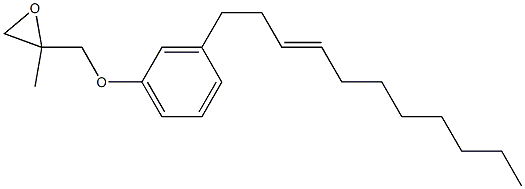 3-(3-Undecenyl)phenyl 2-methylglycidyl ether 구조식 이미지