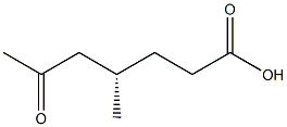 [S,(-)]-4-Methyl-6-oxoheptanoic acid 구조식 이미지