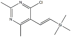 4-Chloro-5-[2-(trimethylsilyl)vinyl]-2,6-dimethylpyrimidine Structure