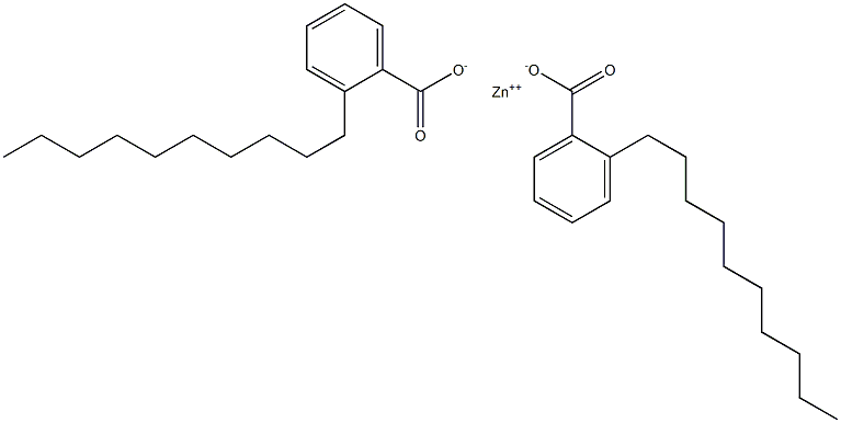 Bis(2-decylbenzoic acid)zinc salt Structure