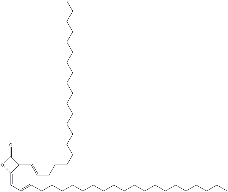 3-(1-Henicosenyl)-4-(2-docosen-1-ylidene)oxetan-2-one 구조식 이미지