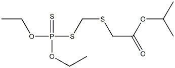 [(Diethoxyphosphinothioylthio)methylthio]acetic acid isopropyl ester 구조식 이미지