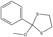 2-Methoxy-2-phenyl-1,3-dithiolane 구조식 이미지