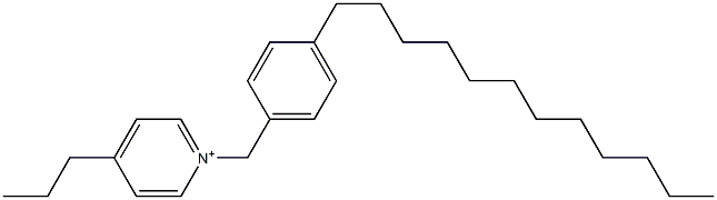 1-(4-Dodecylbenzyl)-4-propylpyridinium 구조식 이미지