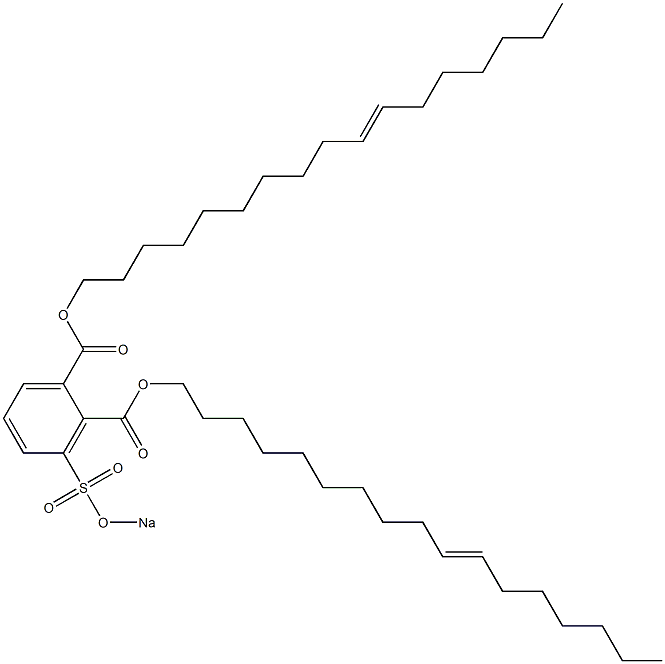 3-(Sodiosulfo)phthalic acid di(10-heptadecenyl) ester Structure