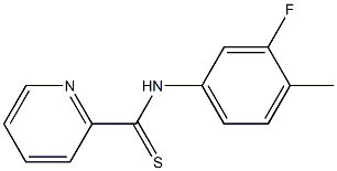 N-[3-Fluoro-4-methylphenyl]pyridine-2-carbothioamide 구조식 이미지