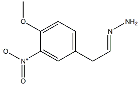 2-(4-Methoxy-3-nitrophenyl)ethanal hydrazone Structure