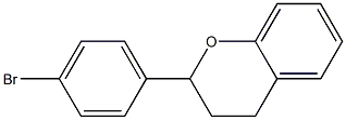 2-(4-Bromophenyl)-3,4-dihydro-2H-1-benzopyran Structure