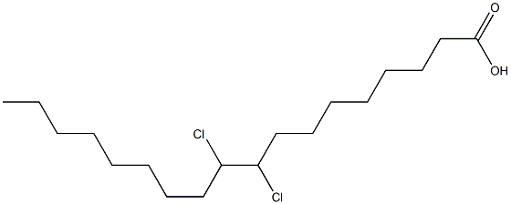 9,10-Dichlorooctadecanoic acid 구조식 이미지