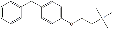 N,N,N-Trimethyl-2-(4-benzylphenoxy)ethanaminium Structure