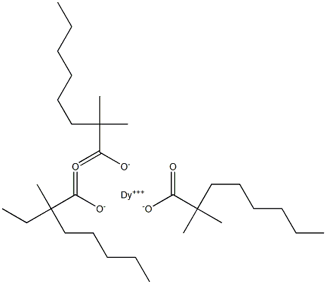 Dysprosium(III)bis(2,2-dimethyloctanoate)(2-ethyl-2-methylheptanoate) 구조식 이미지