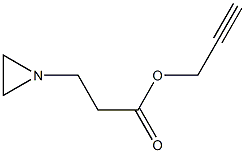 1-Aziridinepropionic acid 2-propynyl ester Structure