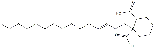 Cyclohexane-1,2-dicarboxylic acid hydrogen 1-(3-pentadecenyl) ester 구조식 이미지