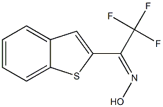 2,2,2-Trifluoro-1-(1-benzothiophen-2-yl)ethanone oxime 구조식 이미지