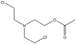 Acetic acid 2-[bis(2-chloroethyl)amino]ethyl ester 구조식 이미지