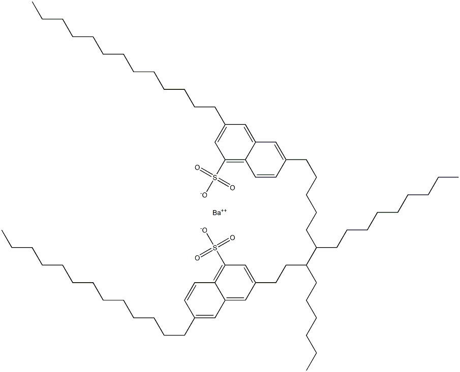 Bis(3,6-ditridecyl-1-naphthalenesulfonic acid)barium salt 구조식 이미지