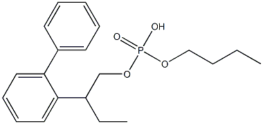 Phosphoric acid 2-biphenylyldibutyl ester 구조식 이미지