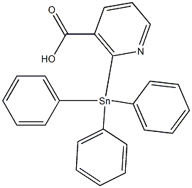 2-(Triphenylstannyl)nicotinic acid 구조식 이미지