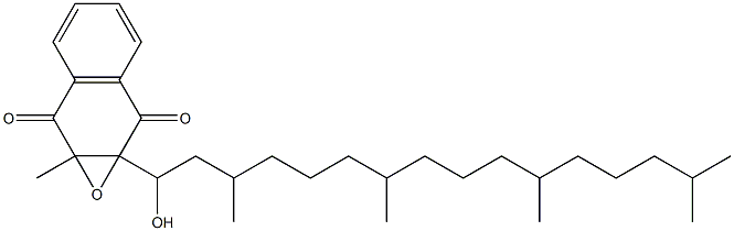 1a,7a-Dihydro-1a-(1-hydroxy-3,7,11,15-tetramethylhexadecyl)-7a-methylnaphth[2,3-b]oxirene-2,7-dione 구조식 이미지