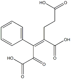 1-Oxo-2-phenyl-2-pentene-1,3,5-tricarboxylic acid 구조식 이미지