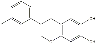 3-(3-Methylphenyl)-6-hydroxy-7-hydroxychroman 구조식 이미지