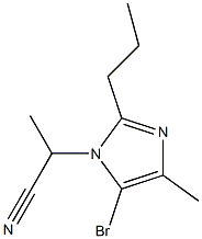 5-Bromo-1-(1-cyanoethyl)-4-methyl-2-propyl-1H-imidazole Structure