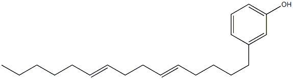 3-(5,9-Pentadecadienyl)phenol 구조식 이미지