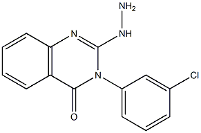 2-Hydrazino-3-(3-chlorophenyl)quinazolin-4(3H)-one 구조식 이미지