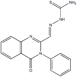 3-(Phenyl)-2-[[[amino]thiocarbonylamino]iminomethyl]quinazolin-4(3H)-one Structure