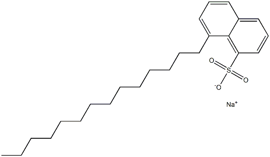 8-Tetradecyl-1-naphthalenesulfonic acid sodium salt 구조식 이미지