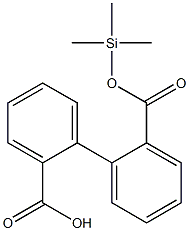 1,1'-Biphenyl-2,2'-bis(carboxylic acid trimethylsilyl) ester Structure