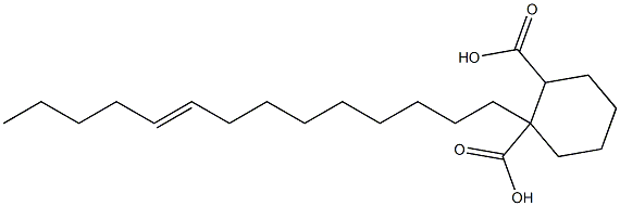 Cyclohexane-1,2-dicarboxylic acid hydrogen 1-(9-tetradecenyl) ester 구조식 이미지