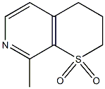 8-Methyl-2,3-dihydro-4H-thiopyrano[2,3-c]pyridine 1,1-dioxide 구조식 이미지