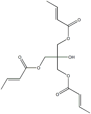Biscrotonic acid 2-(crotonoyloxymethyl)-2-hydroxypropane-1,3-diyl ester 구조식 이미지